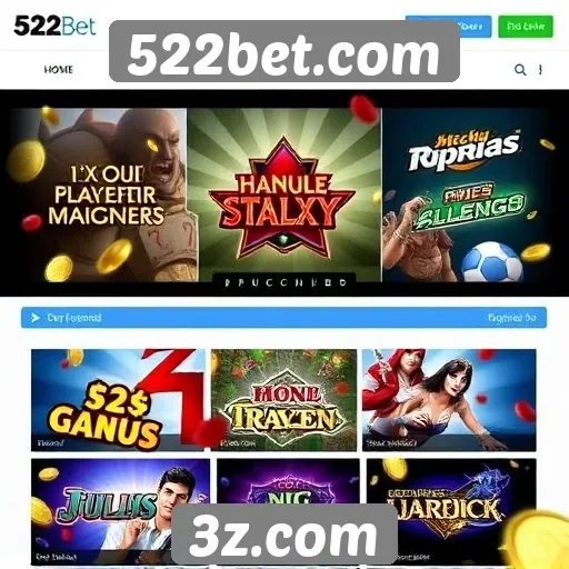 Opções de jogos disponíveis no 522bet